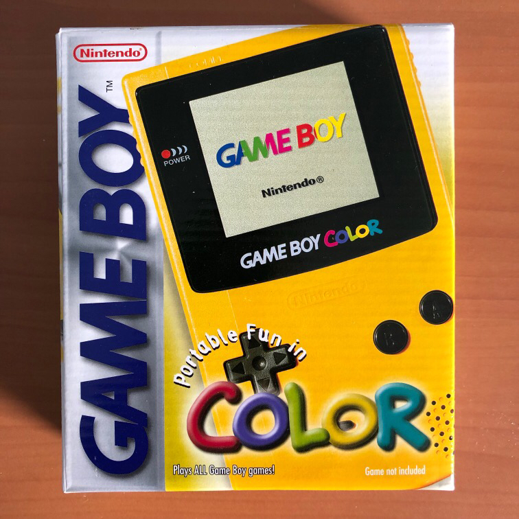 Game Boy Color Box Yellow